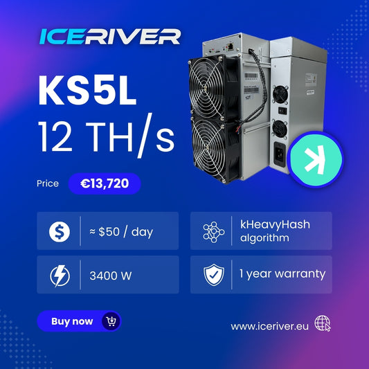 Introducing the IceRiver KS5L 12 TH/s Miner!