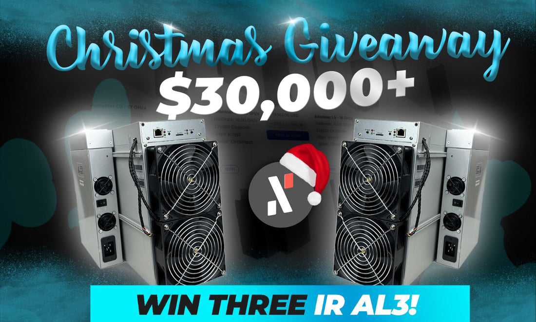 ASIC Miner Giveaway: Win 3 AL3 Miners This Christmas!