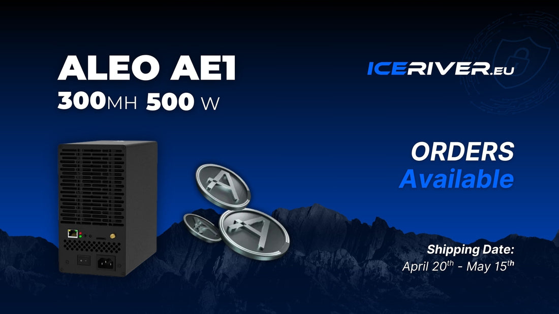 IceRiver ALEO AE1 – 300MH/s ZK-SNARK ASIC Miner Most élj