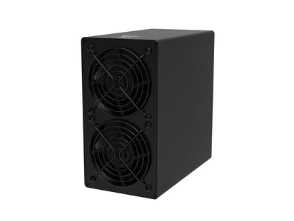 Oldalnézetből a IceRiver AE1 Lite ASIC bányász, különös tekintettel a felépítésére és az alkatrészekre